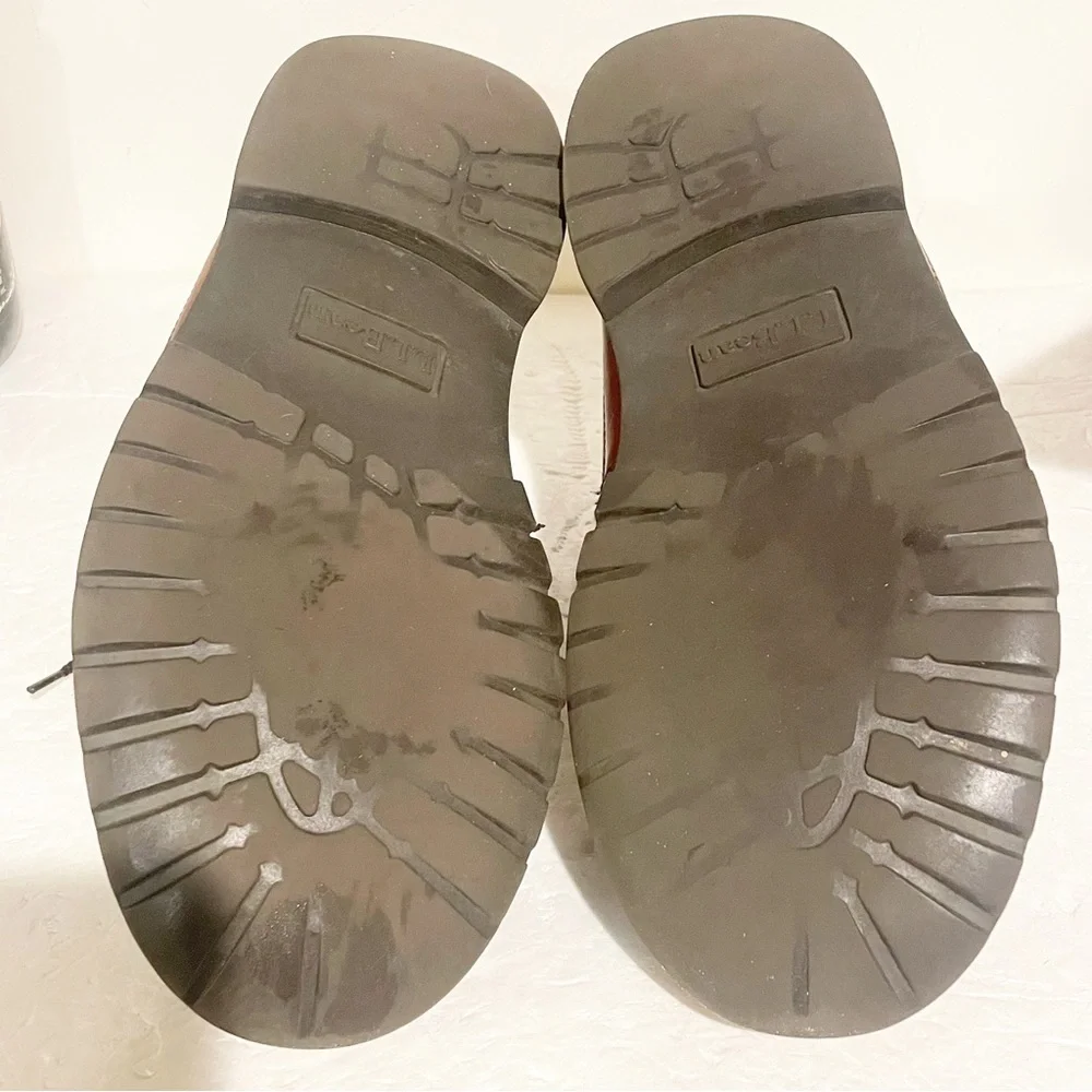 LL Bean‎ Mens Size 8 Chukka Allagash Brown Leather Moccasin Toe Boots